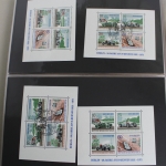 Briefmarken-Album mit Belegen, Blockausgaben, FDC usw.