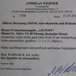 Bizone, MiNr. 34 b Cz Plattenfehler VI, postfrisch, BPP Fotoattest
