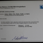 Bizone, MiNr. 29aBZ, 30aBz, 31Az, 32aAz, 33aBz + 34aCz, Karte, BPP Kurzbefund
