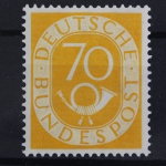 Deutschland, MiNr. 136, 70 Pf Posthorn, postfrisch, BPP Kurzbefund