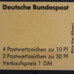 Deutschland (BRD), MiNr. MH 16 d PLF I, postfrisch