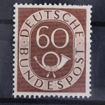 Deutschland (BRD), MiNr. 135, 60 Pf. Posthorn, postfrisch