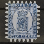 Finnland, MiNr. 8 Durchstich C, Neugummi