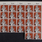 Deutschland, MiNr. 243-246, 72 Sätze, Bogenteilen, Ecken, postfrisch