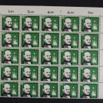 Deutschland, MiNr. 243-246, 72 Sätze, Bogenteilen, Ecken, postfrisch