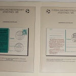 Fussballweltmeisterschaft Argentinien 1978, im Lindner Vordruck