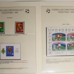 Fussballweltmeisterschaft Argentinien 1978, im Lindner Vordruck