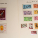 Olympische Spiele 1972 in München, postfrische Slg. im Borek Vordruck