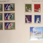 Olympische Spiele 1972 in München, postfrische Slg. im Borek Vordruck