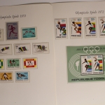Olympische Spiele 1972 in München, postfrische Slg. im Borek Vordruck