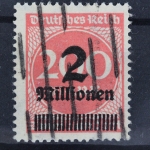 Deutsches Reich, MiNr. 309 A P a Y, gestempelt, geprüft Infla