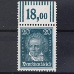 Deutsches Reich, MiNr. 392 X Oberrand Walze 2/9/2, ungebraucht