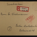 Weimar, Ebf. mit Gebühr bezahlt, nach Berlin-Charlottenburg