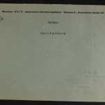 München, 17.10.45, Gebühr bezahlt, Bedarfsbeleg