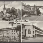 Apolda, Rathaus, Viadukt, Kreiskrankenhaus, Frauenklinik