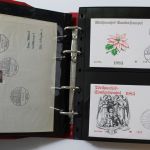 Motivsammlung "Weihnachten", Sammlung in 4 Alben, auch Belege!