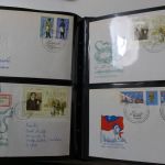 Briefmarken Posten, 13 Alben mit Marken aus vielen Ländern