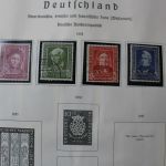 Briefmarken Deutschland Posten in 12 Alben + einige Mappen