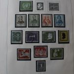 Briefmarken Deutschland Posten in 12 Alben + einige Mappen