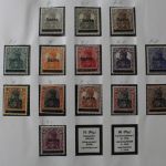 Briefmarken Deutschland Posten in 12 Alben + einige Mappen
