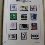 Briefmarken Deutschland Posten in 12 Alben + einige Mappen