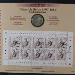 BRD, Numisblatt 3/1997, Heinrich Heine mit Runen