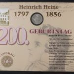 BRD, Numisblatt 3/1997, Heinrich Heine mit Runen