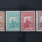 Rumänien, MiNr. 165-168 A, Falz