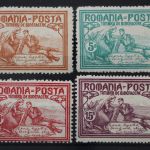 Rumänien, MiNr. 169-172 A, Falz