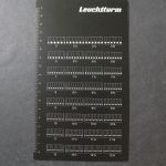 Leuchtturm, Zähnungsschlüssel, kunststoffversiegelt