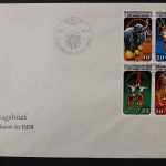 DDR, MiNr. 2983-2986, Viererblock, FDC