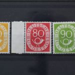 Deutschland (BRD), MiNr. 136, 137 + 138, postfrisch
