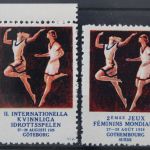 Schweden, Frauenspiele 1926, Plakatmarken, postfrisch