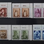 DDR, MiNr. 504-509 waagerechte Paare, Ecken rechts oben, postfrisch