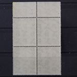 Deutschland (BRD), MiNr. 187 Viererblock, Oberrand gefaltet, postfrisch