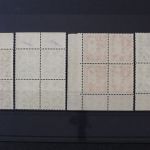 Deutschland, MiNr. 167-170 Viererblöcke, Ränder gefaltet, postfrisch