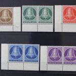Berlin, MiNr. 101-105 Paare, Ränder gefaltet, postfrisch