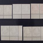 Berlin, MiNr. 101-105 Paare, Ränder gefaltet, postfrisch