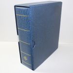 Leuchtturm, OPTIMA G, blauer Ringbinder GIGANT mit Kassette