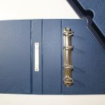 Leuchtturm, OPTIMA G, blauer Ringbinder GIGANT mit Kassette