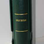Leuchtturm, grüner Drehstabbinder mit Kassette, Aufdruck "GREAT BRITAIN"