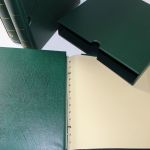 Leuchtturm, 3 grüne Drehstabbinder mit Kassetten