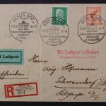 Deutsches Reich, Luftpostbeleg/ Einschreiben ab Berlin IPOSTA 1930