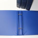 Leuchtturm, 4 blaue Schraubendecke DSN, Aufdruck "Deutschland Bundesrepublik"