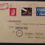 Deutsches Reich, Einschreibe-Brief ab Lörrach