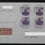Deutschland (BRD), MiNr. 1141 als MeF auf Wertbrief, 1986