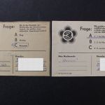 DDR, Spendenmarken MiNr. 1 + 2 auf 2 Belegen