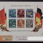 DDR, Block 13 auf R-Brief in Zwickau gelaufen