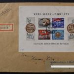 DDR, Block 9 B auf R-Brief ab Berlin