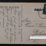 Schlehen Kreis Posen, einzeiliger Stempel auf Ansichtskarte, 1930er Jahre